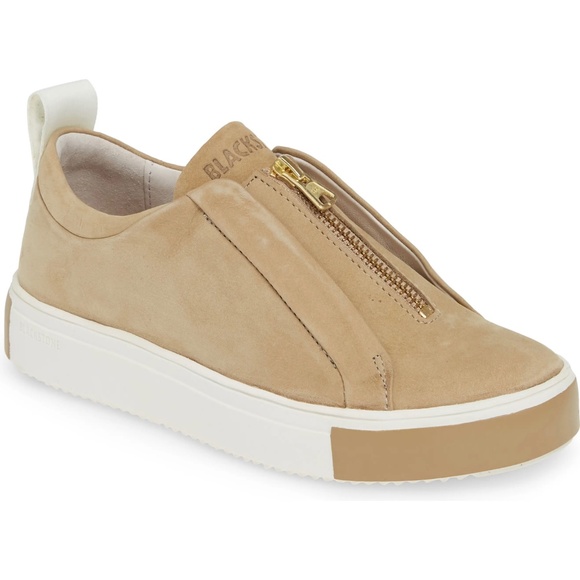 BLACKSTONE RL62 Tan Leather Zip Front Sneaker sz37 - Picture 2 of 15